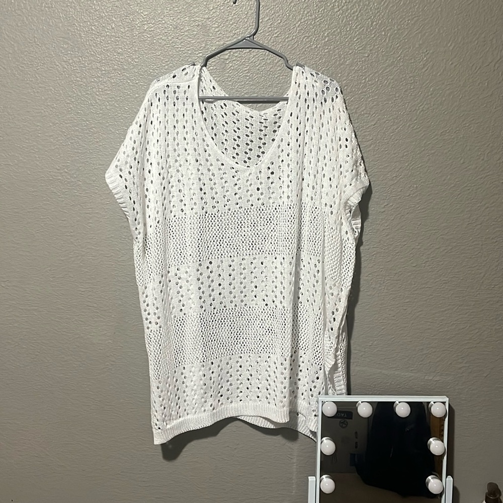 Knitted swimsuit cover-up